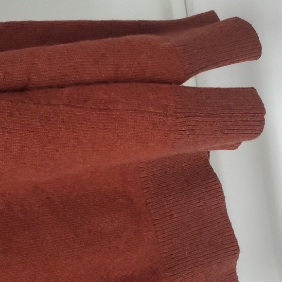 Banana Republic XL Flipucci Mens Swester Rust Color Fine Italian Yarn Wool Sim - Picture 11 of 13